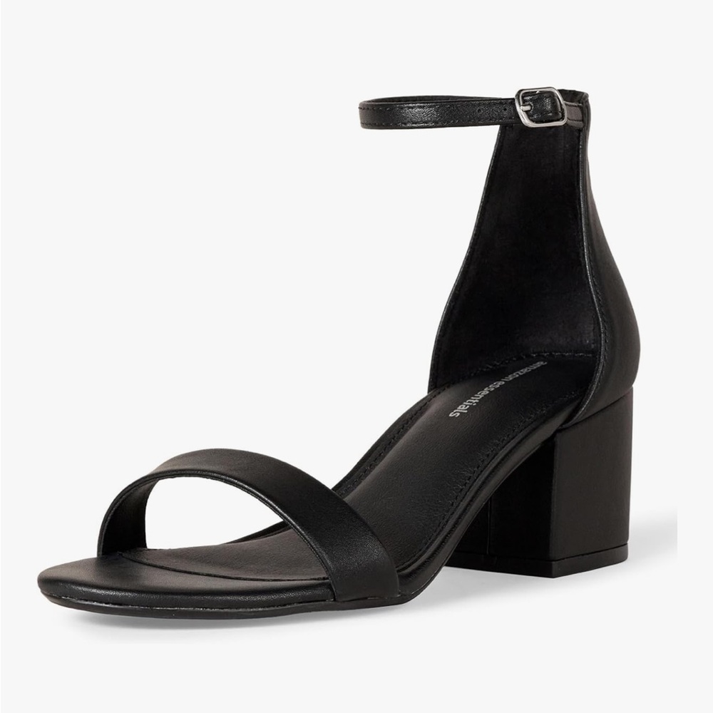 BRAND NEW Elegant Black Women's Ankle Strap Sandals